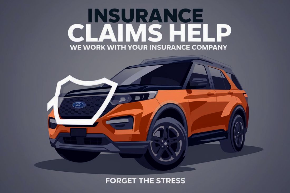 Ford SUV drawing Insurance Claims Help