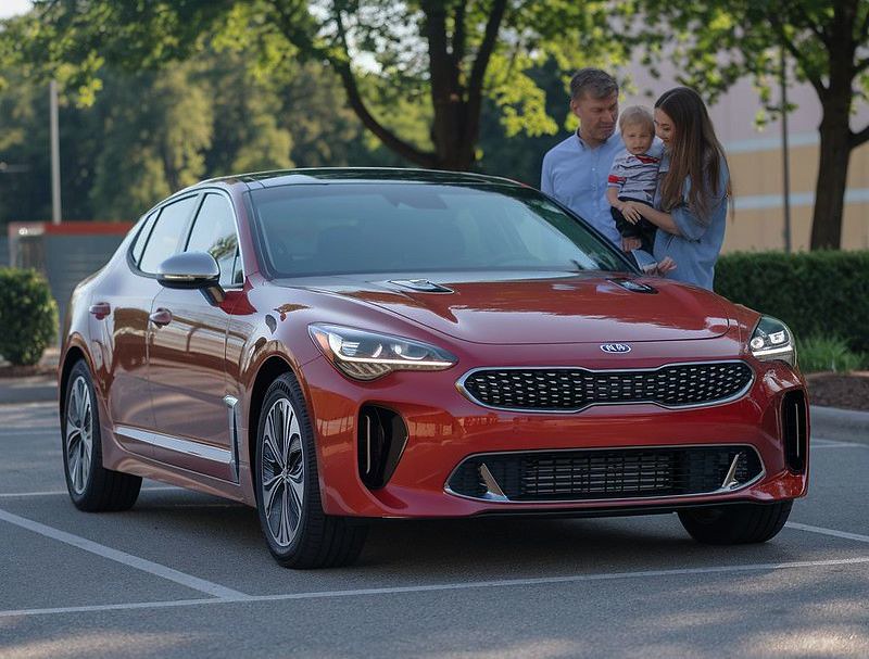 Red Kia-Bumper Damage Downtown Garage