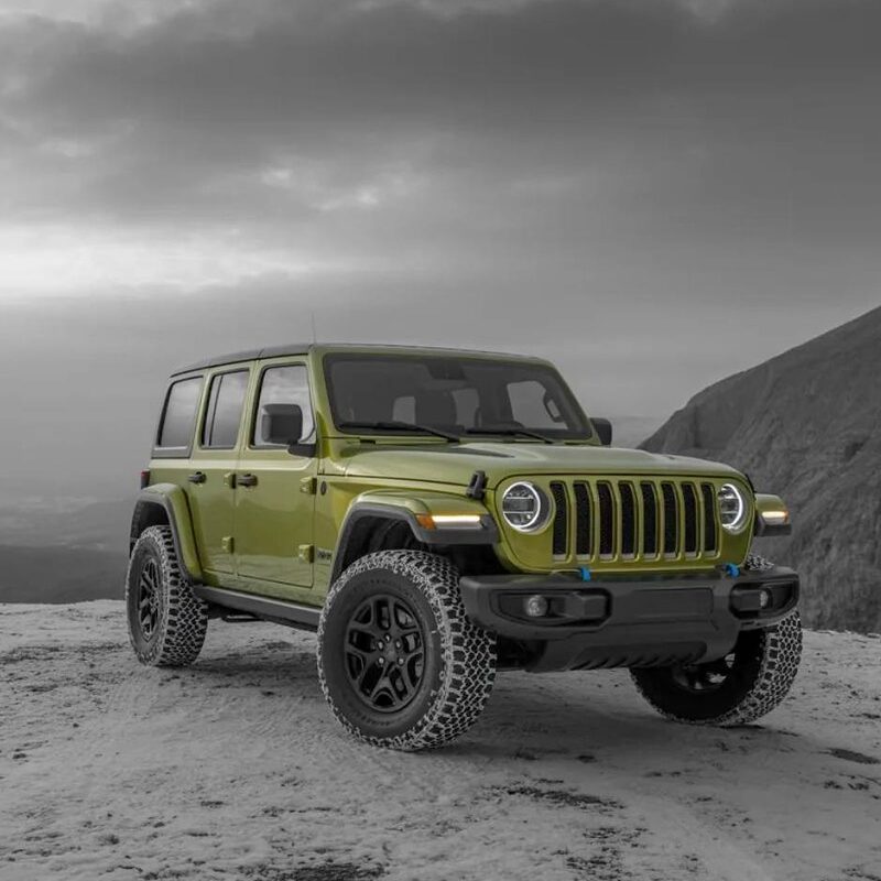 Green Jeep Wrangler-Suspension Repair Downtown Garage
